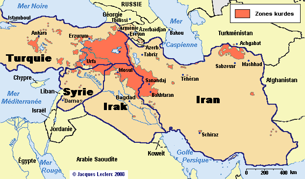 Kurdistan-map
